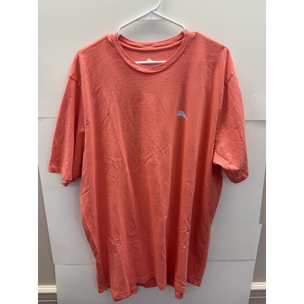 Tommy Bahama Mens 2XLT Coral Short Sleeve Shirt Cards Martini Ace Palms T-Shirt